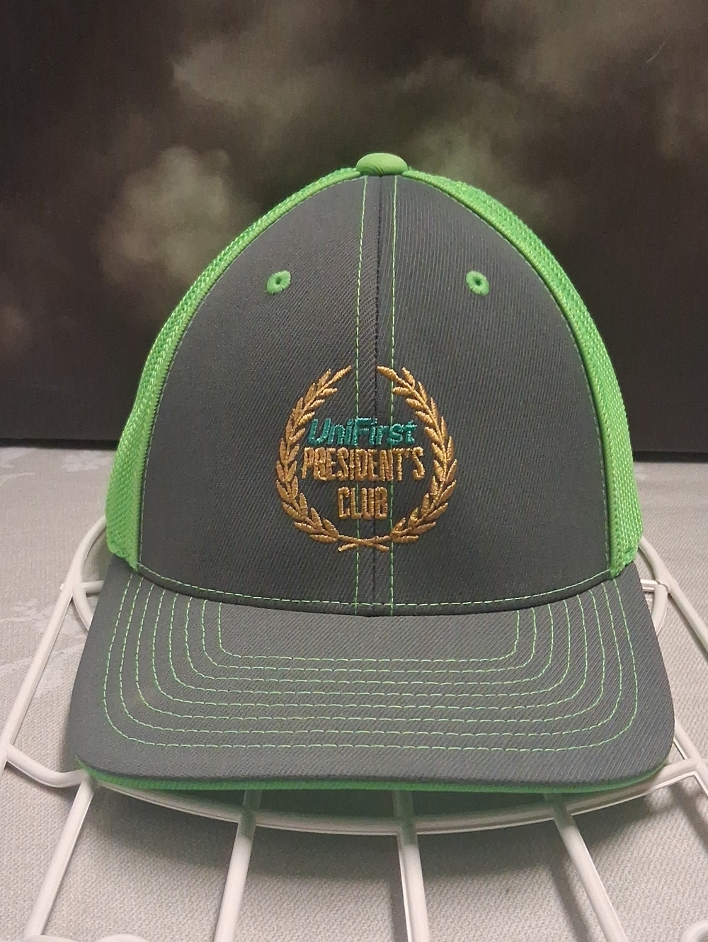 UniFirst President's Club Gray & Green Trucker Hat